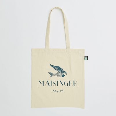 Personalised 5oz Natural Cotton Standard Tote Bag with Label - Direct from Manufacturer