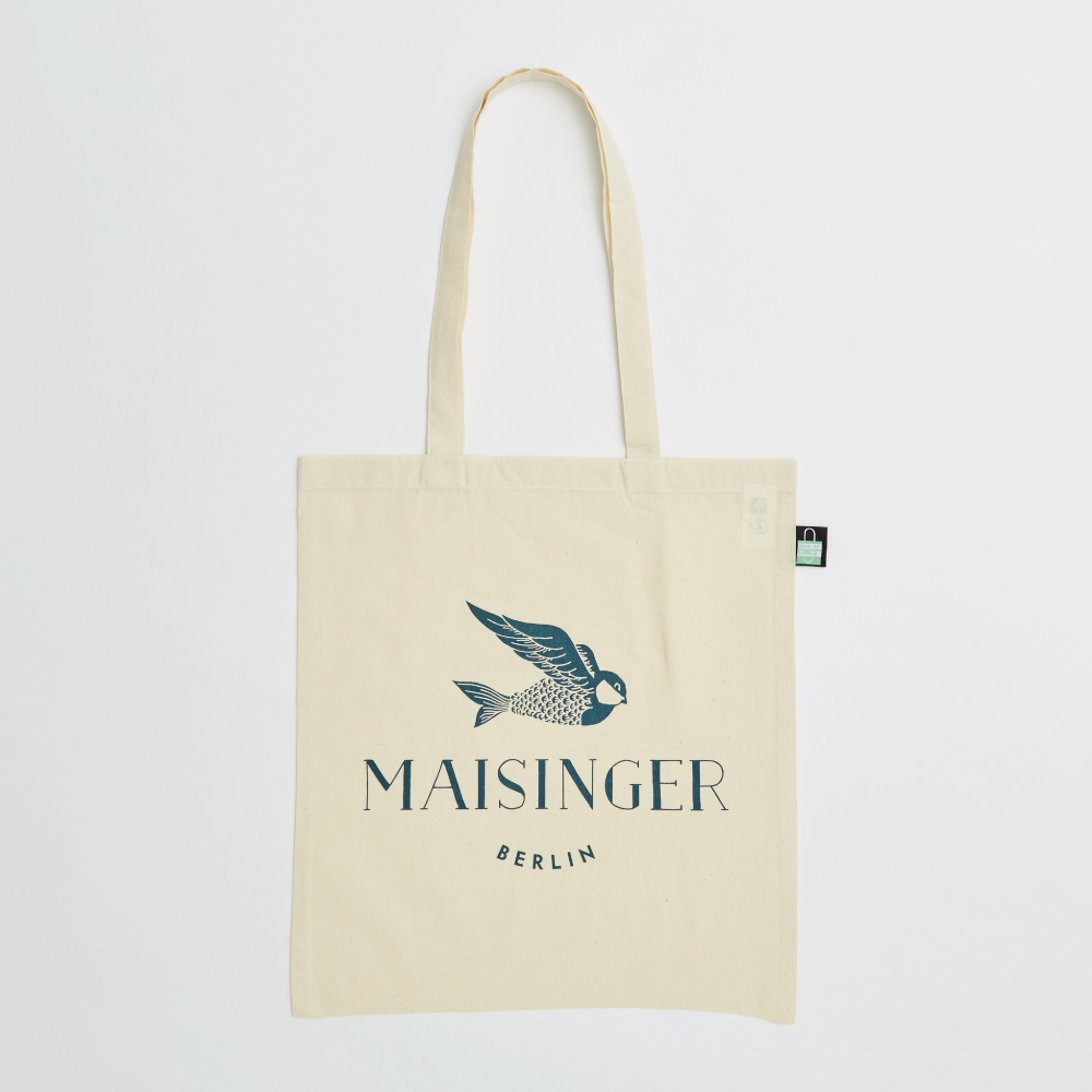 Personalised 5oz Natural Cotton Standard Tote Bag with Label - Direct from Manufacturer