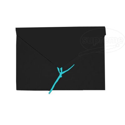 custom envelopes made of canvas with tie knot