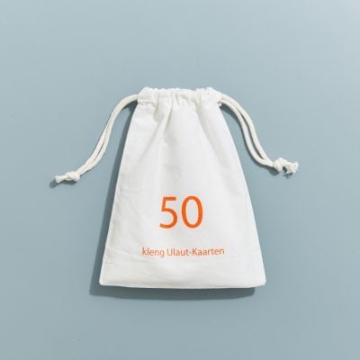 bolsas de cordón de algodón natural con nudos de extremo a extremo de supreme creations