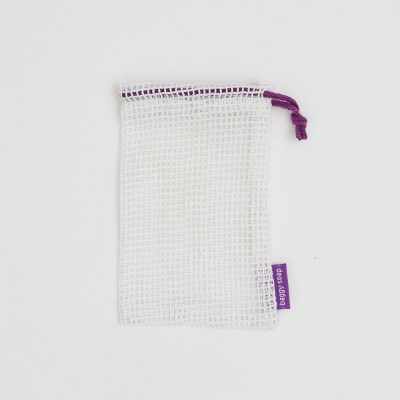 white-net-drawstring-purple-string-woven-label-baggy-soap