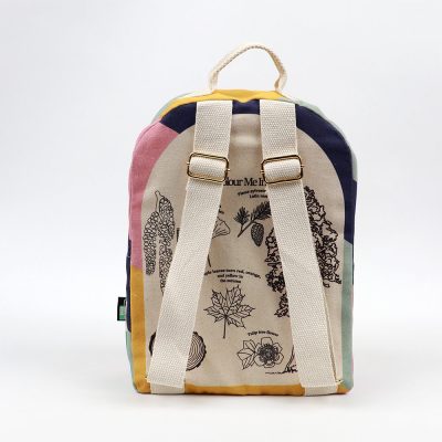 colorear Green Tree Badge mochila de lona para niños