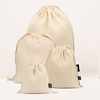 Bolsas de Muselina con Cordón Personalizadas | De XS a L