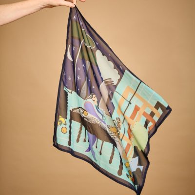 Bufandas de Georgette de Seda Personalizables | 90 x 90 cm