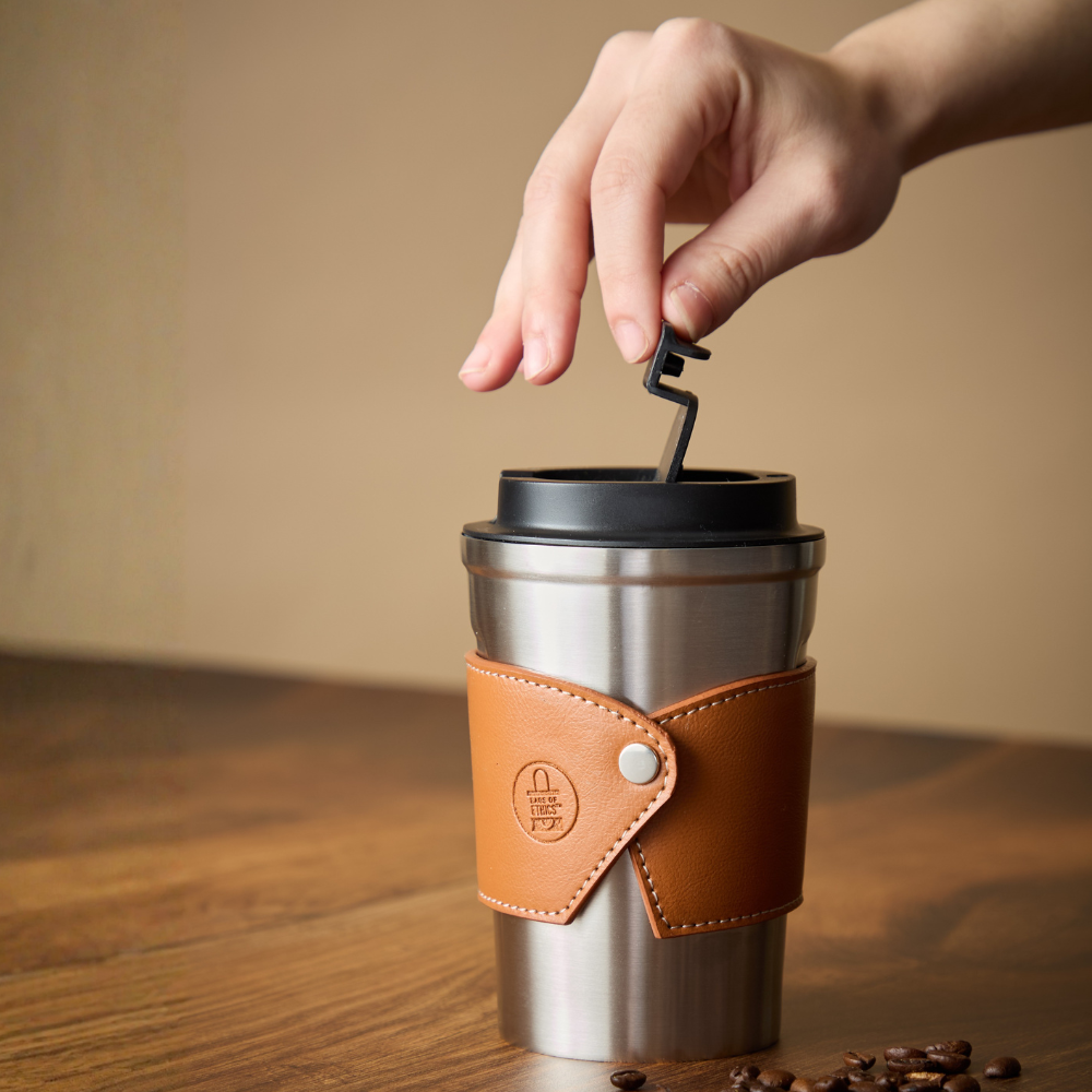 Funda de Cuero Personalizada Para Vasos