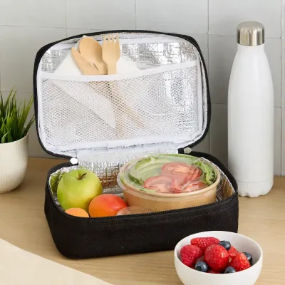 Bolsa Porta Comida de Lona Personalizada | 25 l x 10 h X 18 p cm